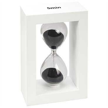 שעון חול מסגרת עץ בינוני 5 דקות