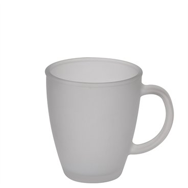 ספל זכוכית עם ידית אחיזה לשתייה חמה חלבי