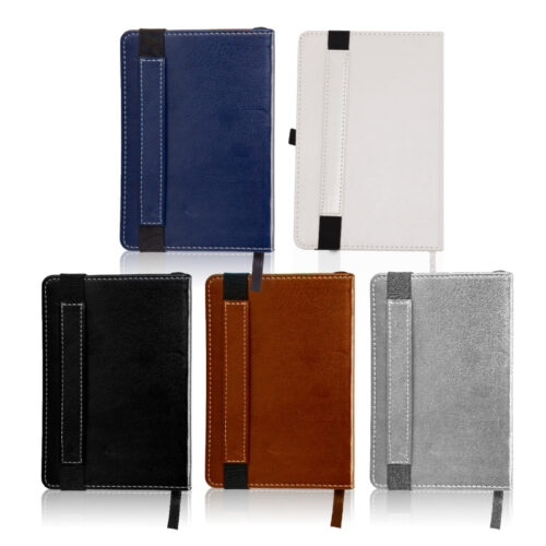 מחברת דמוי עור סגירת גומי