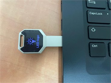 דיסק און קי שילוב מתכת /לוגו מואר