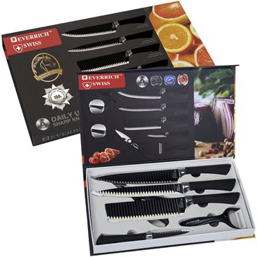 סט 6 סכינים יוקרתי תוצרת Everrich