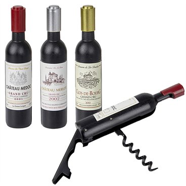 פותחן מלצרים בעיצוב בקבוק'למכירה במגשים של 16 יח' בלבד