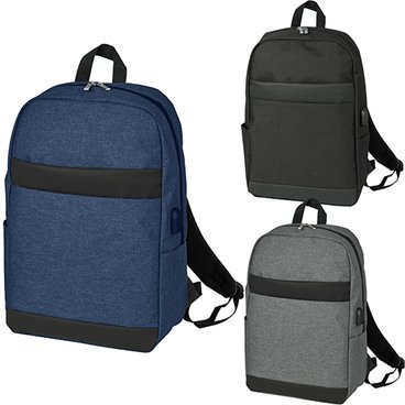 תיק גב למחשב נייד עד 15.6 אינץ' עם יציאת USB לטעינה ניידים