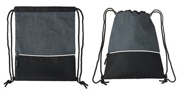 תיק גב שרוכים עם כיס קדמי