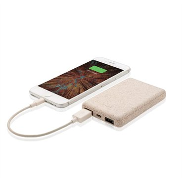 סוללת גיבוי עשויה חיטה - ידידותי לסביבה 5000 mAh