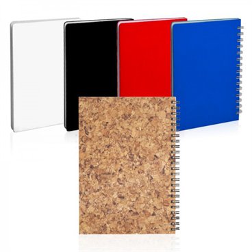 מחברת ספירלה מעוצבת דמוי עור