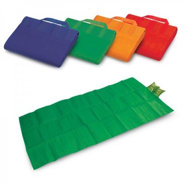 מחצלת חוף עם כרית ראש מתנפחת