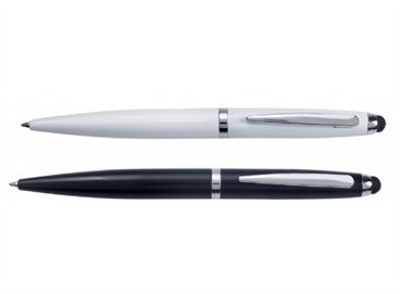 עט מתכתי עם כרית טאצ' למסכי מגע