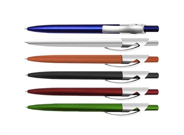 עט פלסטיק בגימור מטאלי ראש סיכה ג´ל