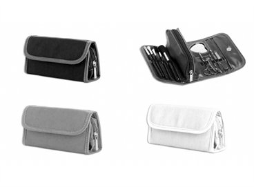 תיק רחצה מעוצב עם סט מניקור פדיקור