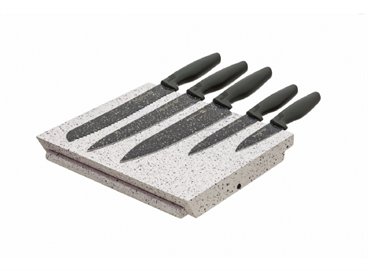 סט 5 סכיני שף כולל משטח קרמי מגנטי