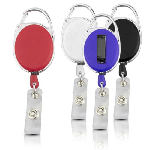 מחזיק עובד נשלף , יויו, בצורת אליפסה ע שאקל וקליפס לתליה