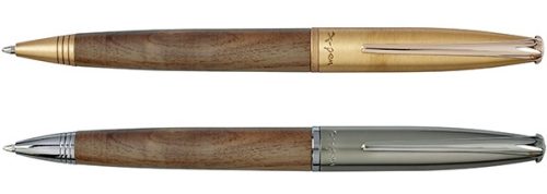 עט טימבר  כדורי עץ קליפס זהב עט טימבר  כדורי עץ קליפס טיטניום