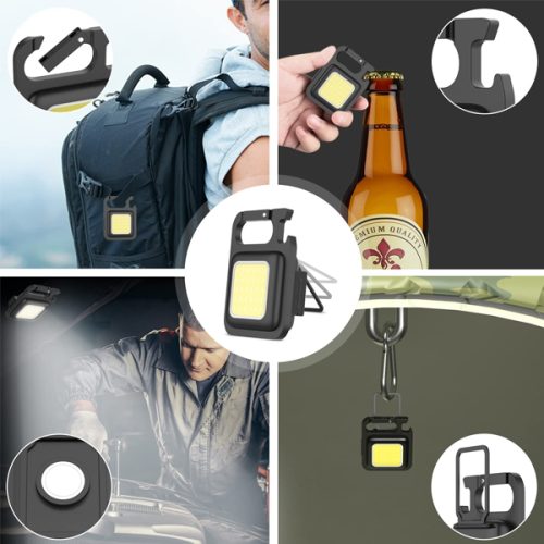 פנס לד סופר מיני רב שימושי עוצמתי  משולב פותחן בקבוקים ושאקל לתלייה