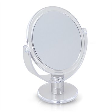 מראה שולחנית עגולה מסתובבת עם סטנד