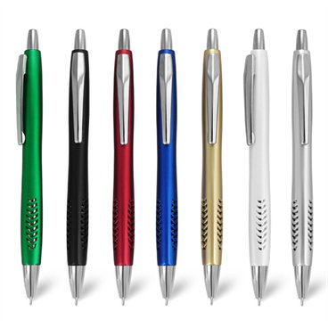 עט ג'ל חוד מחט כבד, גוף בצבעים מטאליים