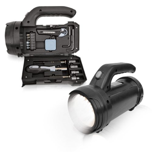 פנס לד עם סט כלי עבודה 17 חלקים