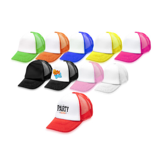 כובע מצחיה רשת 5 פאנל בשילוב בד מיקרופייבר