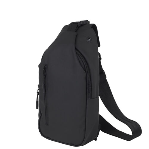 תיק צד אלכסון עשוי PU שחור