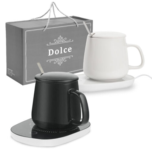 ספל פורצלן איכותי עם פלטת חימום חשמלית