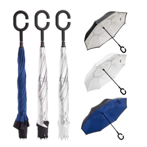 מטריה מתהפכת איכותית 23 אינץ’