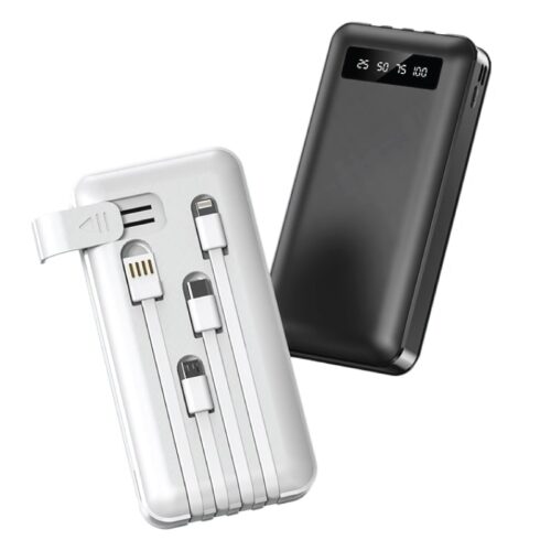 מטען נייד חזק במיוחדMAH 10000 עם 4 יציאות הטענה מהירות 2.1 אמפר