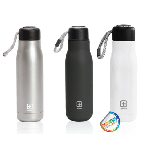 בקבוק טרמי איכותי עשוי נירוסטה עם שכבה כפולה לשמירת על חום או קור