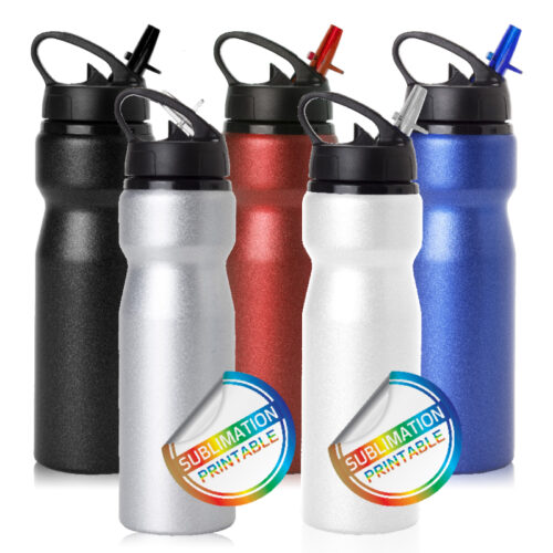 בקבוק שתייה עשוי אלומיניום עם פיה מתכווננת