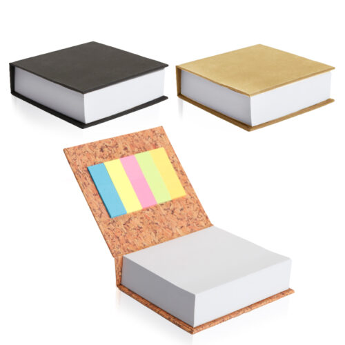 קוביית ממנו שולחנית עם 5 דגלונים עשוי קרטון ממוחזר