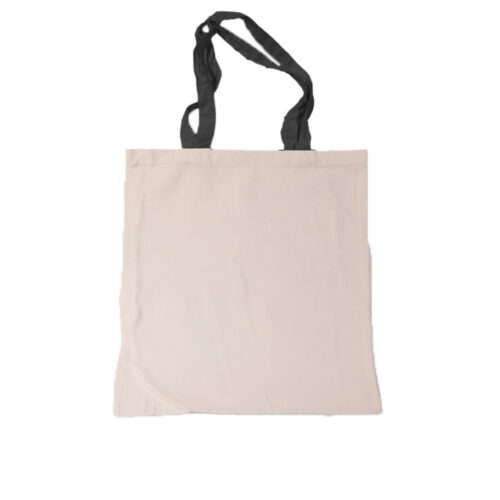 תיק כותנה ידיות שחורות, 130 גר'