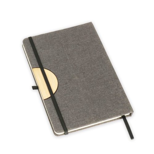 מחברת בד מלאנז' בשילוב במבו משמשת גם כמעמד לטלפון נייד