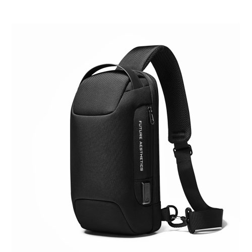 תיק צד נגד גניבות עמיד במים עם נעילה TSA וכבל USB מובנה לטעינה ניידים