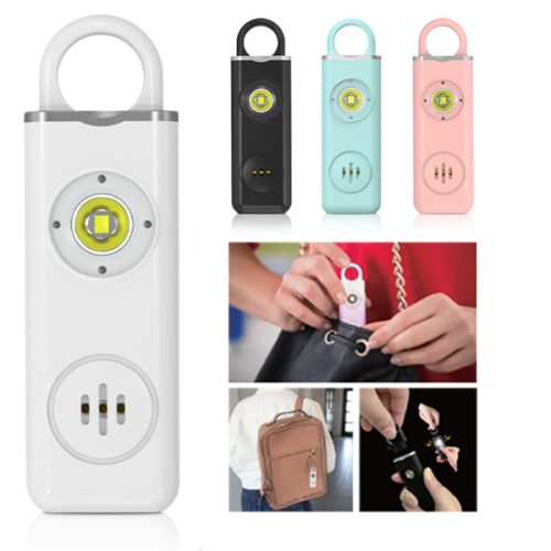  פנס אזעקה קומפקטי לביטחון אישי" עם 2 מצבי תאורה כולל מהבהב לחירום 