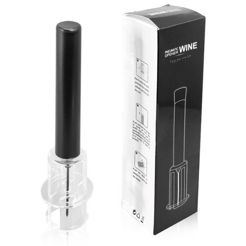 פותחן יין בלחץ אוויר  עם משאבה וסיכה שחוזרת לפקק