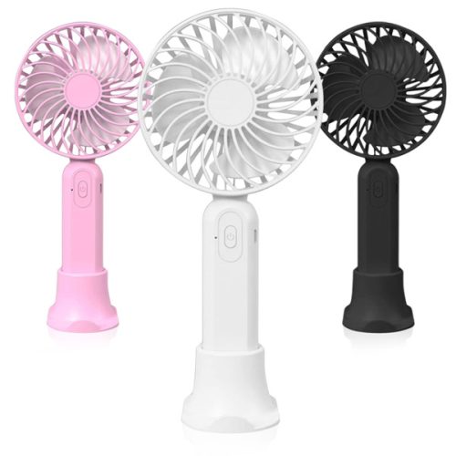 מאוורר יד/שולחני נטען 3 מצבי אוורור בשילוב מעמד לסמארטפון