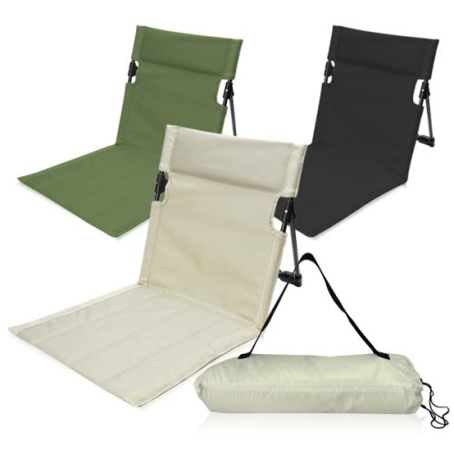 מחצלת מעוצבת עם משענת לגב מתקפלת לגודל קומפקטי