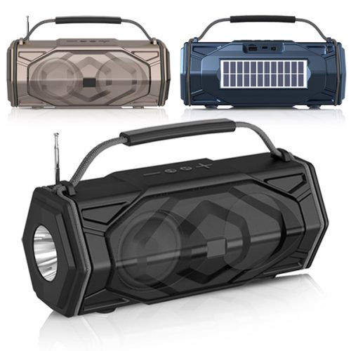 רמקול בלוטוס סולרי 15W משולב עם פנס שטח עוצמתי