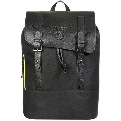 תיק גב למחשב נייד שחור עד 15.6 אינץ' עשוי חומרים ממוחזרים מבית המותג LIMON