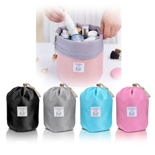  תיק קוסמטיקה/כלי רחצה  עם סגירת שרוך ותאים פנימיים