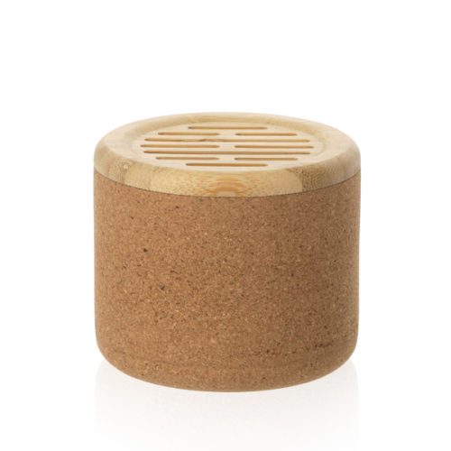 רמקול בלוטוס קומפקטי עוצמתי  עשוי שעם בשילוב במבוק טבעי