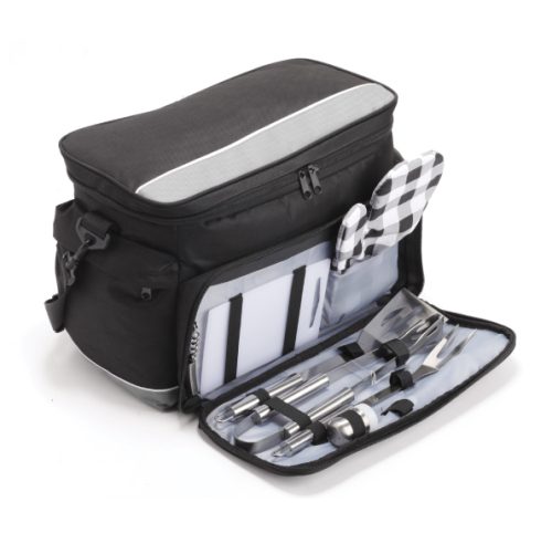 צידנית משפחתית גדולה במיוחד הכוללת 3 כלים להכנת ברביקיו