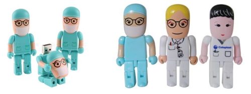 דיסק און קי ממותג, בצורת רופא / אחות