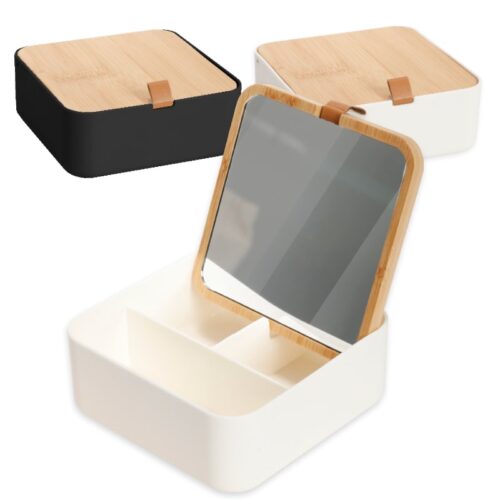 מראה שולחנית מעוצבת בשילוב עם קופסת תכשיטים