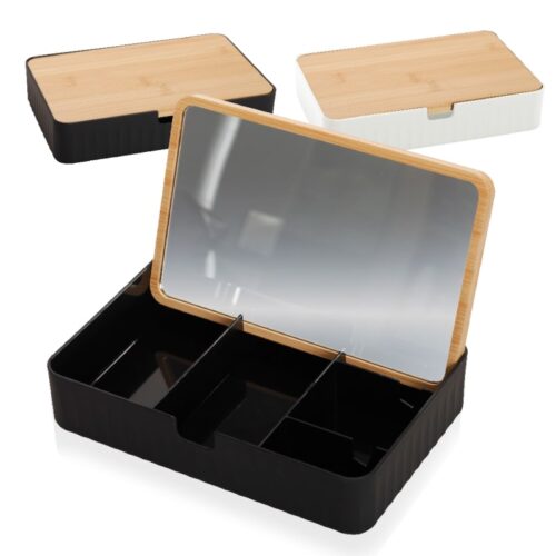 מראה שולחנית מעוצבת בשילוב עם קופסת תכשיטים