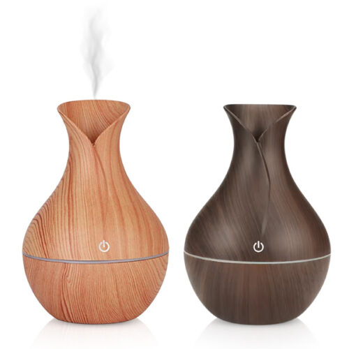  מפיץ ריח ולחות ארומטי   מעוצב דמוי עץ עם תאורת צבעונית מתחלפת  פועל באמצעות אדים