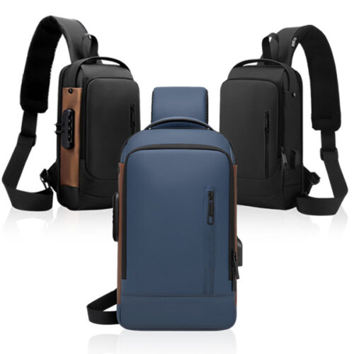 תיק צד מעוצב עשוי P.U   עם מנעול נגד גניבות, עמידות למים