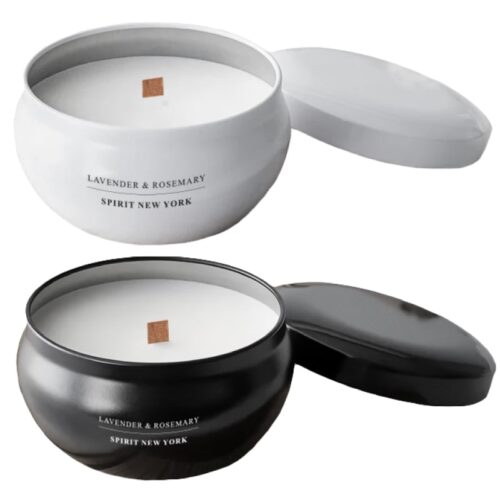 נר ריחני במארז מתכת מעוצב